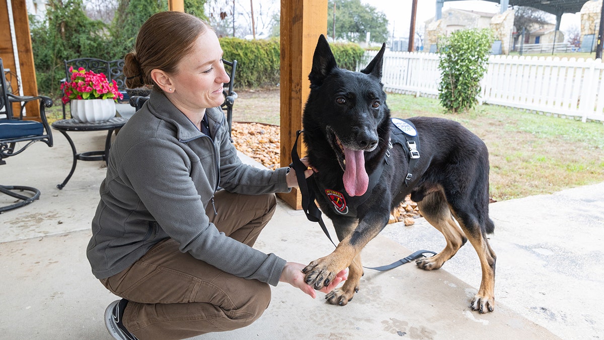 SSG/Sir Dirger Sergeant Kristin Vanderzanden and Franky