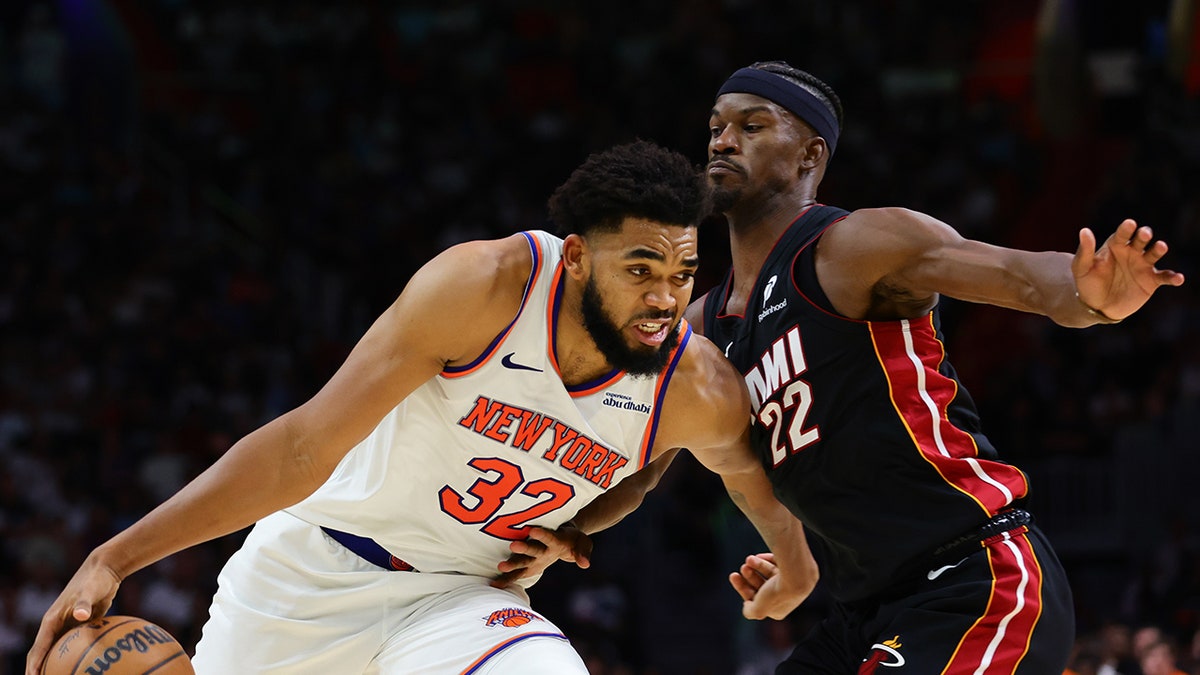 Karl-Anthony Towns y Jimmy Butler