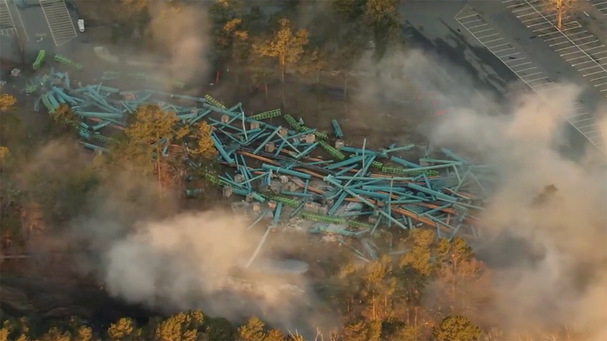 Six Flags Great Adventure rollercoaster Kingda Ka imploded after closing down