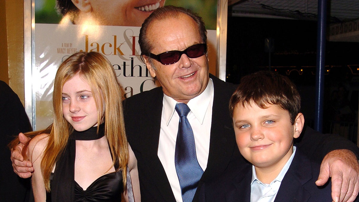 Jack Nicholson and children Lorraine and Raymond