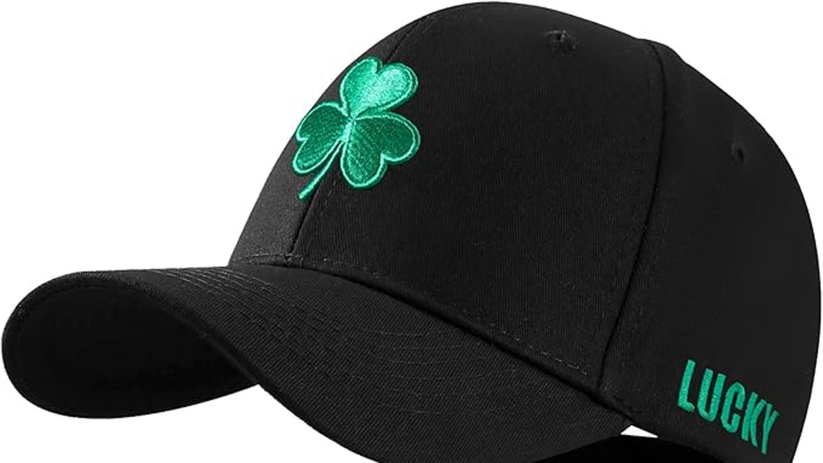 This sleek cap features a single shamrock.