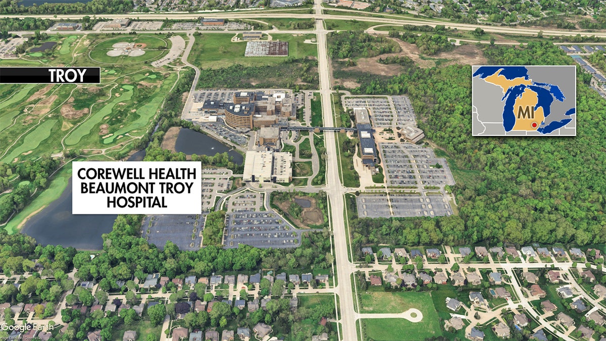 Map of Corewell Health Beaumont Troy Hospital