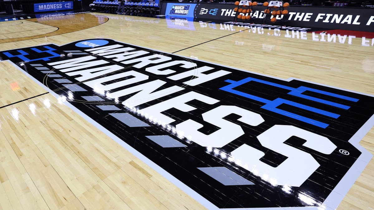 March Madness court logo