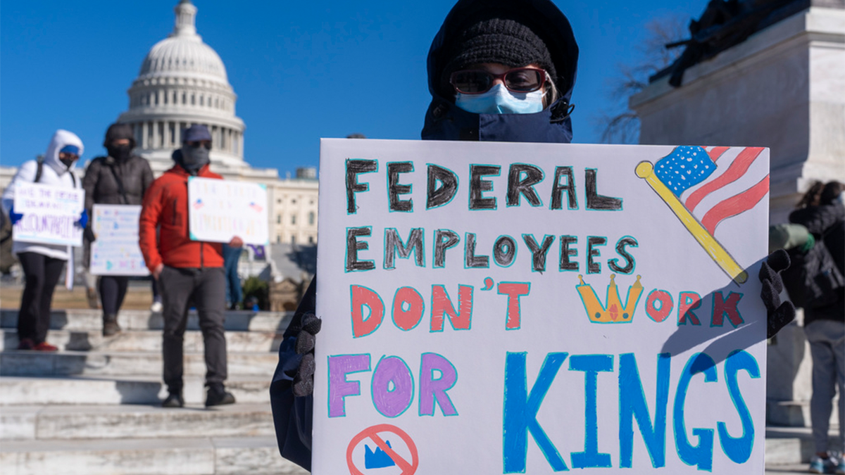 Federal workers' demonstration