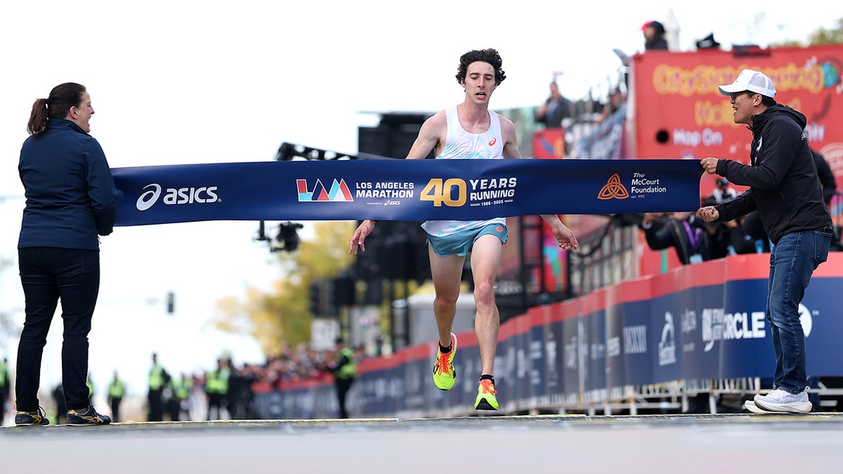 Matt Richtman crosses the finish line