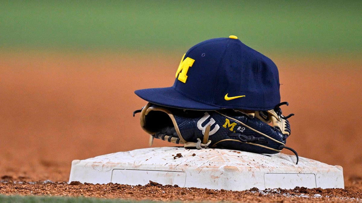 Michigan hat and gloves