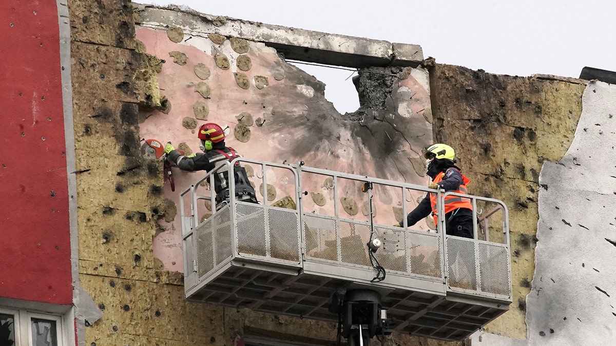 Daño del edificio de apartamentos de Moscú