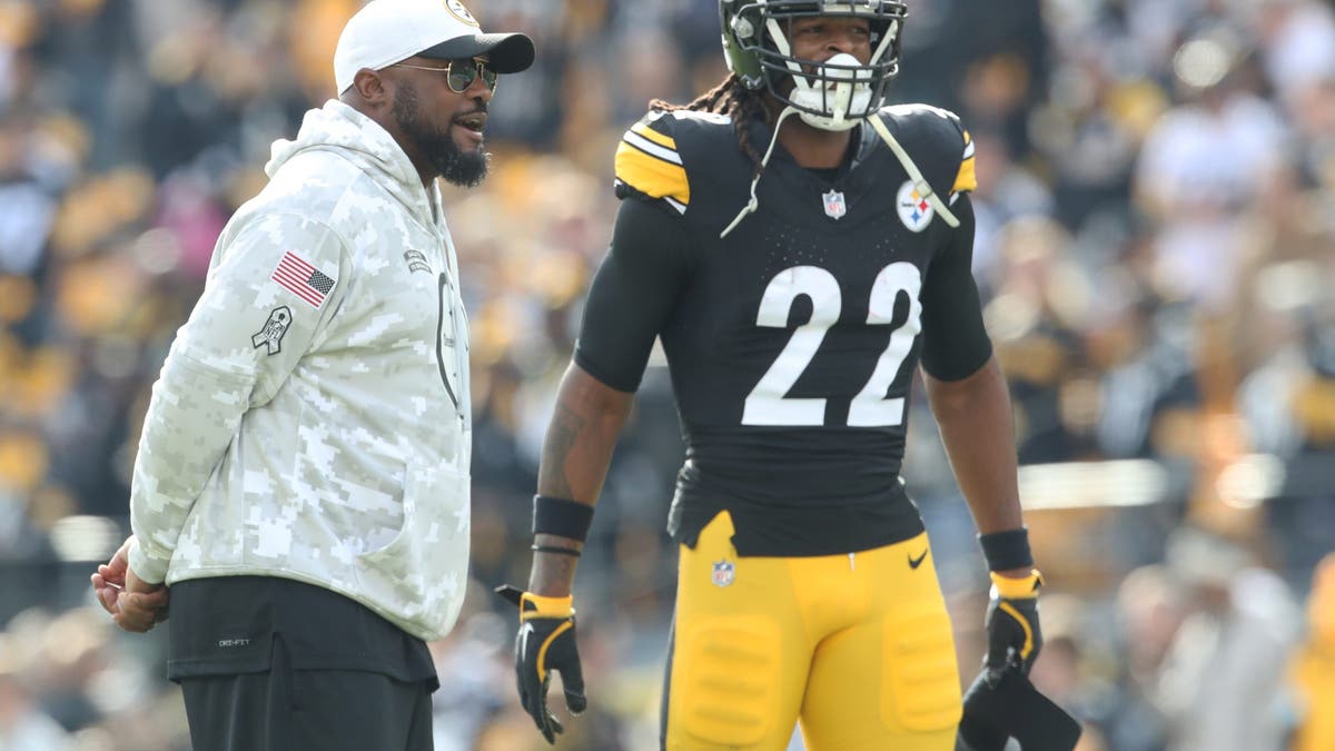 Mike Tomlin and Naji Harris