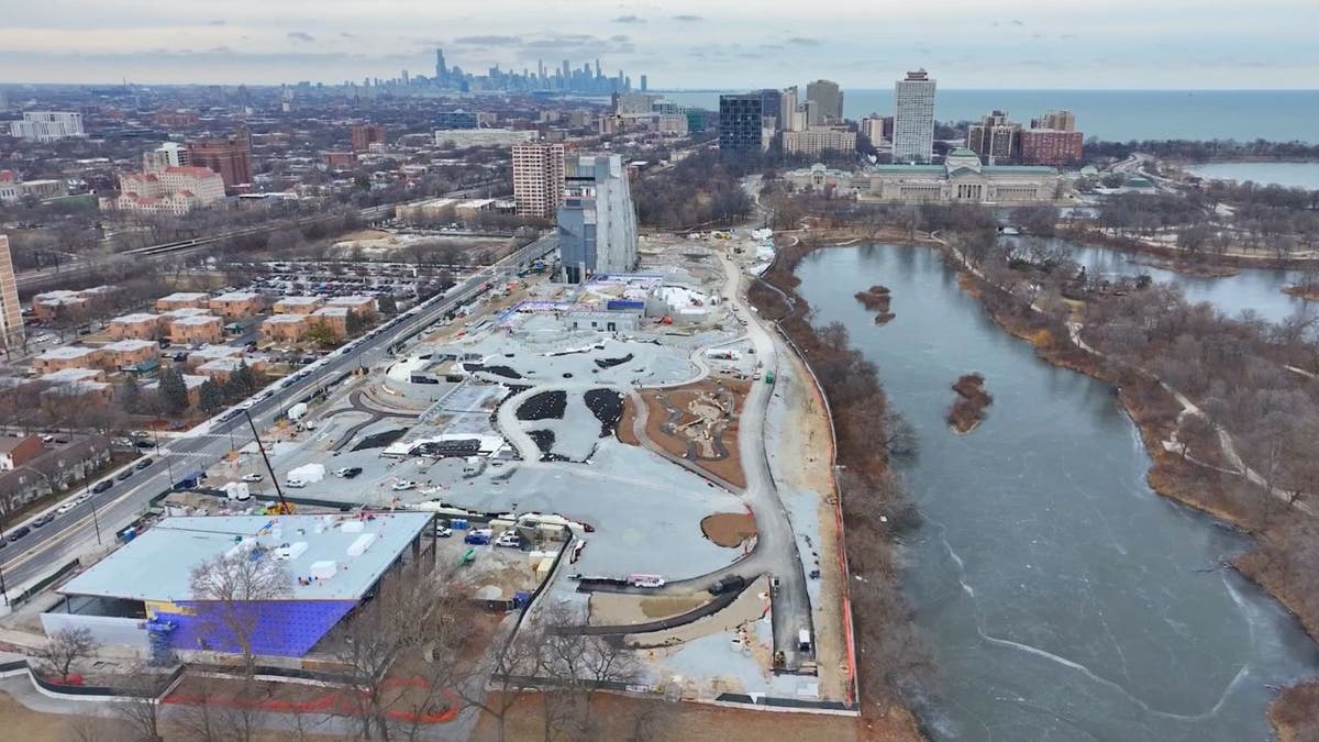 Obama Presidential Center aerial long shot