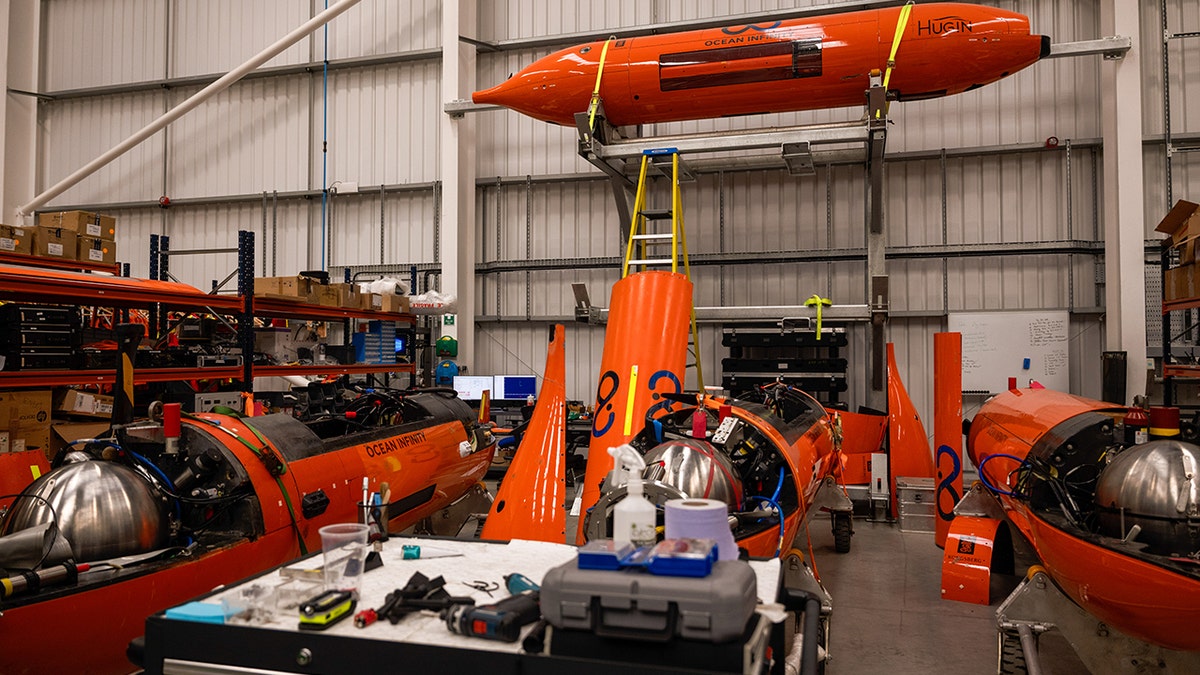 Submersible equipment at the Ocean Infinity factory