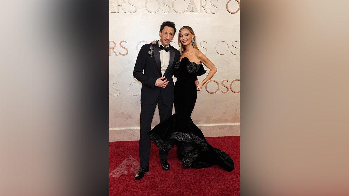 Adrien Brody and his girlfriend Georgina Chapman stunned on the red carpet together.