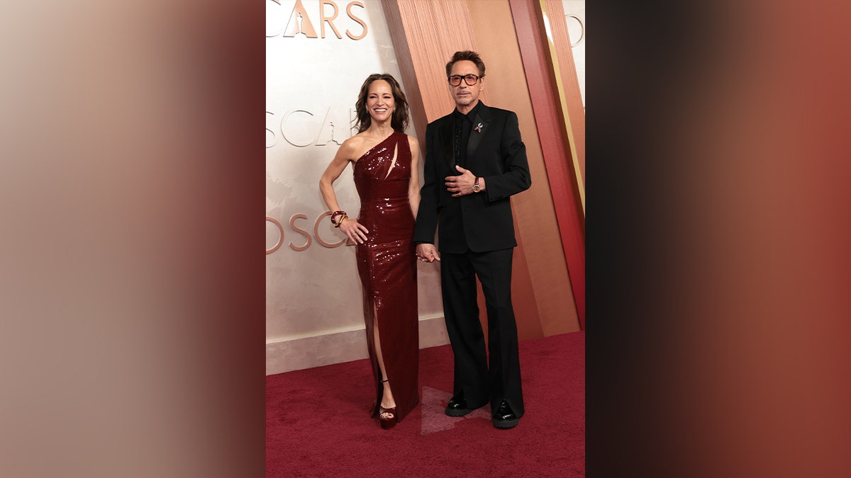 Robert Downey Jr. and his wife walked the red carpet together at the Oscars.