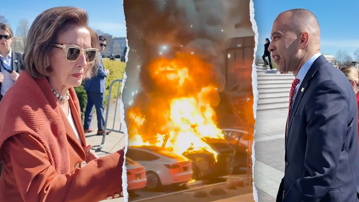 Pelosi and Jeffries silent on Tesla attacks