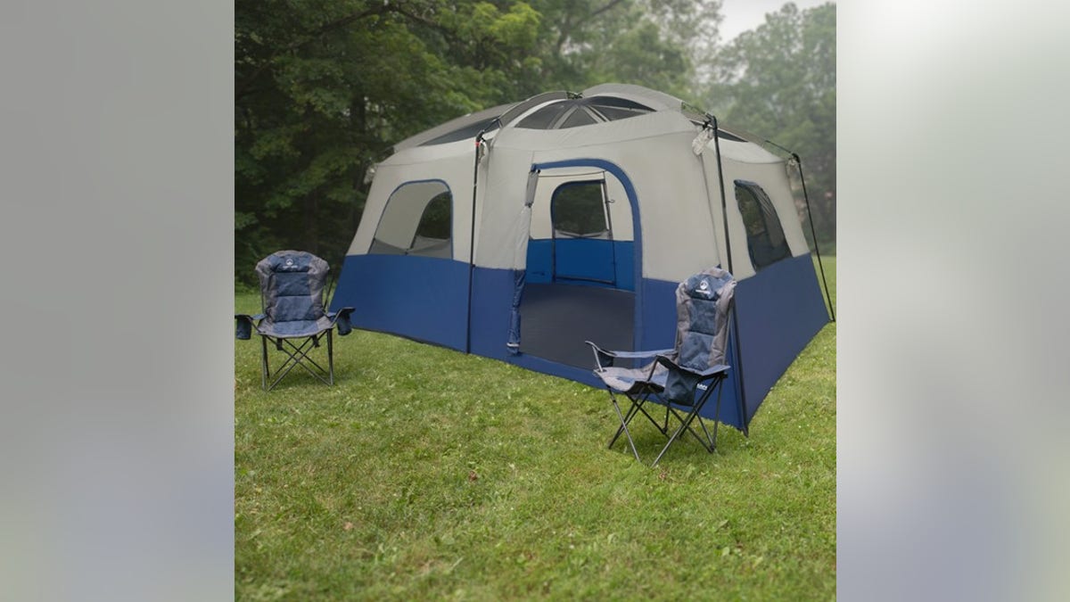 Easily fit up to ten people in this tent. 