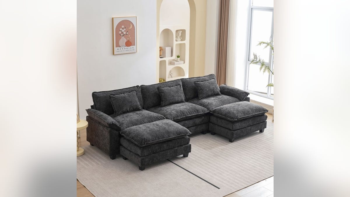 A comfortable, cloud-like couch.?