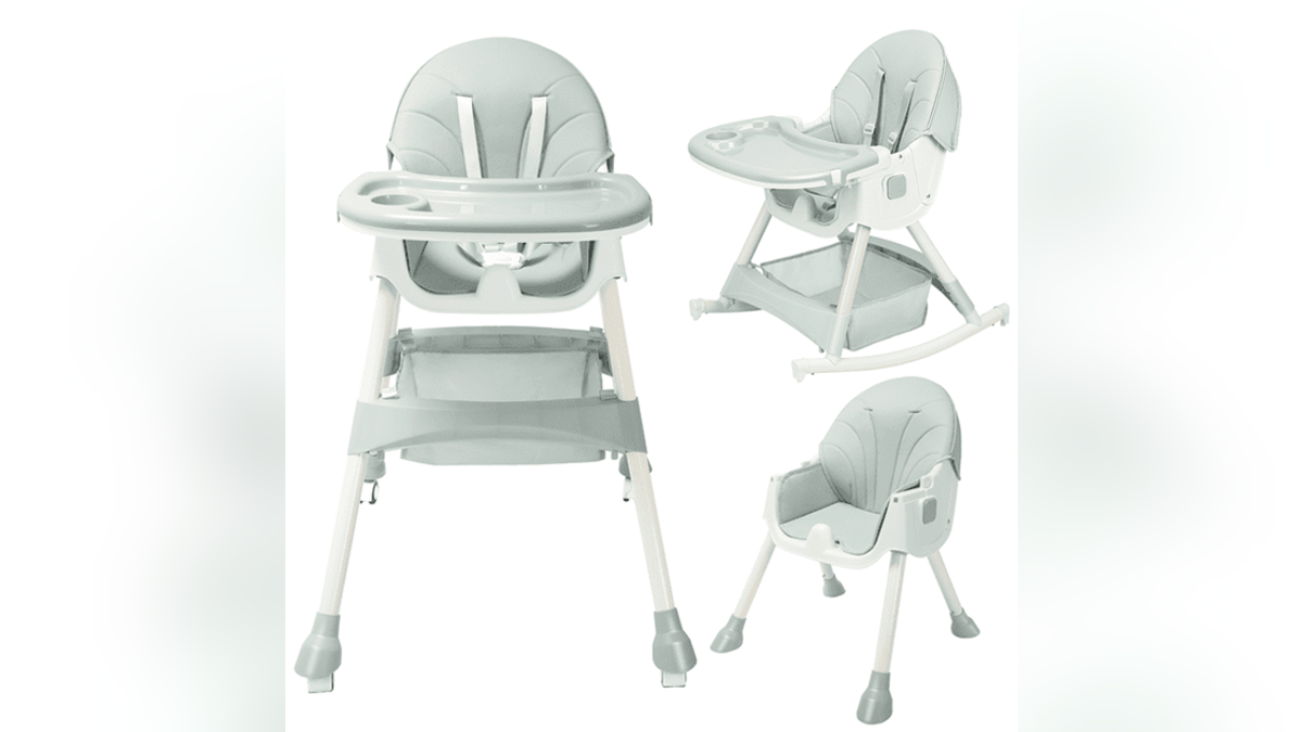 A high chair that grows as your child grows. 