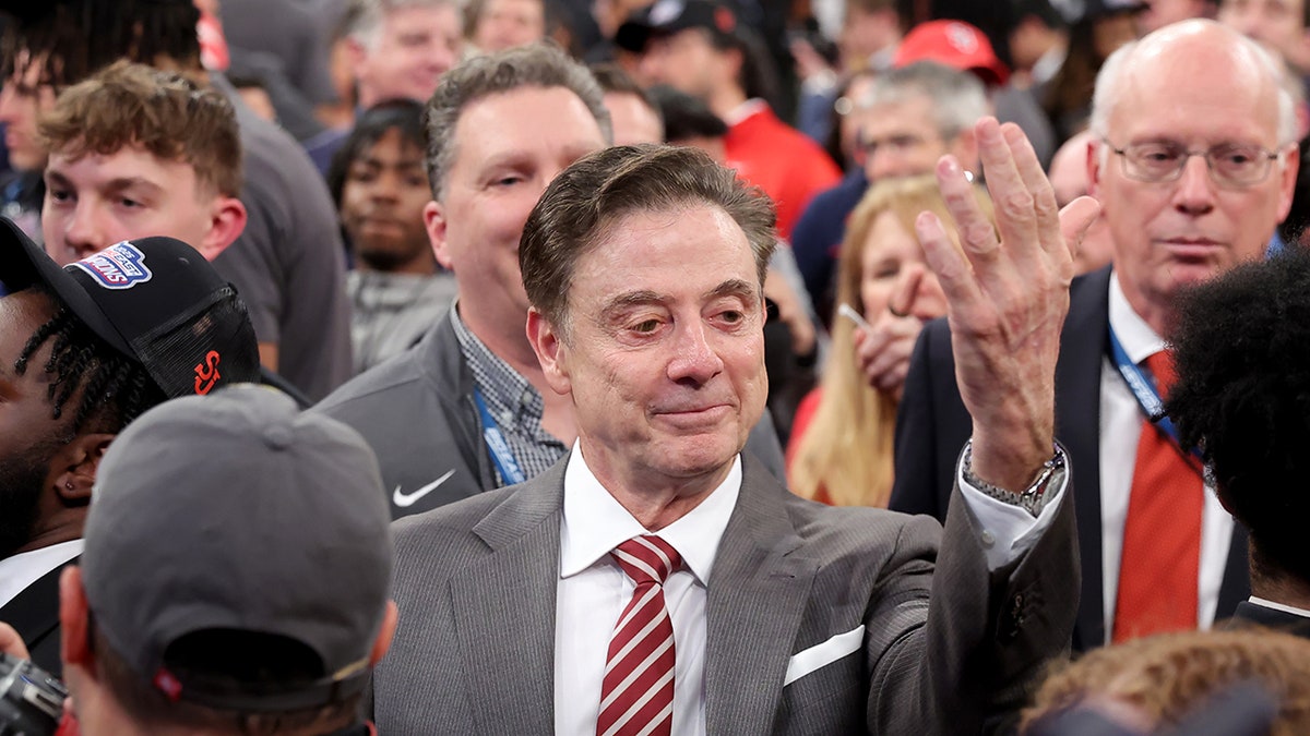 Rick Pitino celebrates