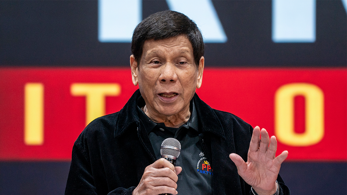 Former president of the Philippines Rodrigo Duterte