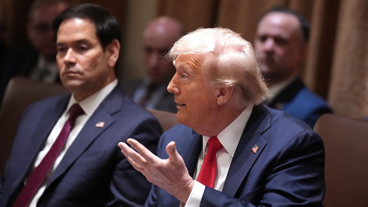 El presidente Donald Trump y el secretario de Estado Marco Rubio