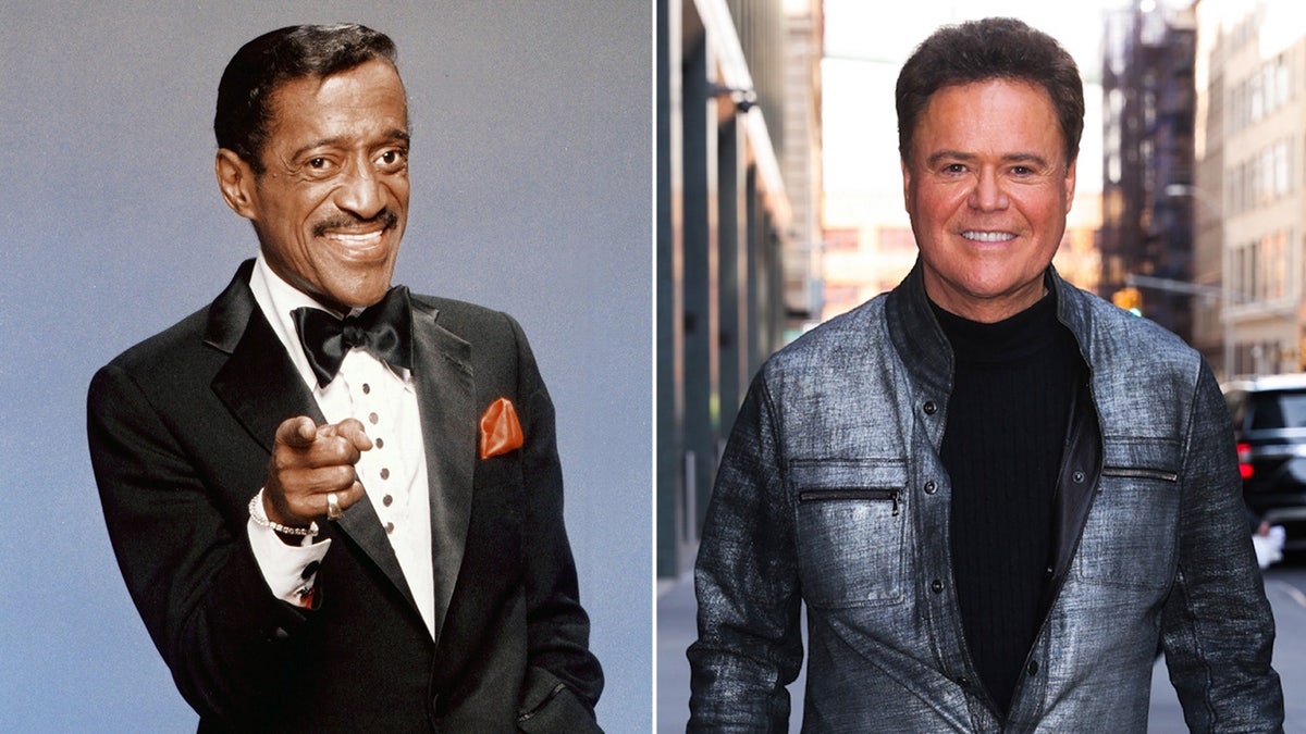 side by side photos of Sammy Davis Jr. and Donny Osmond