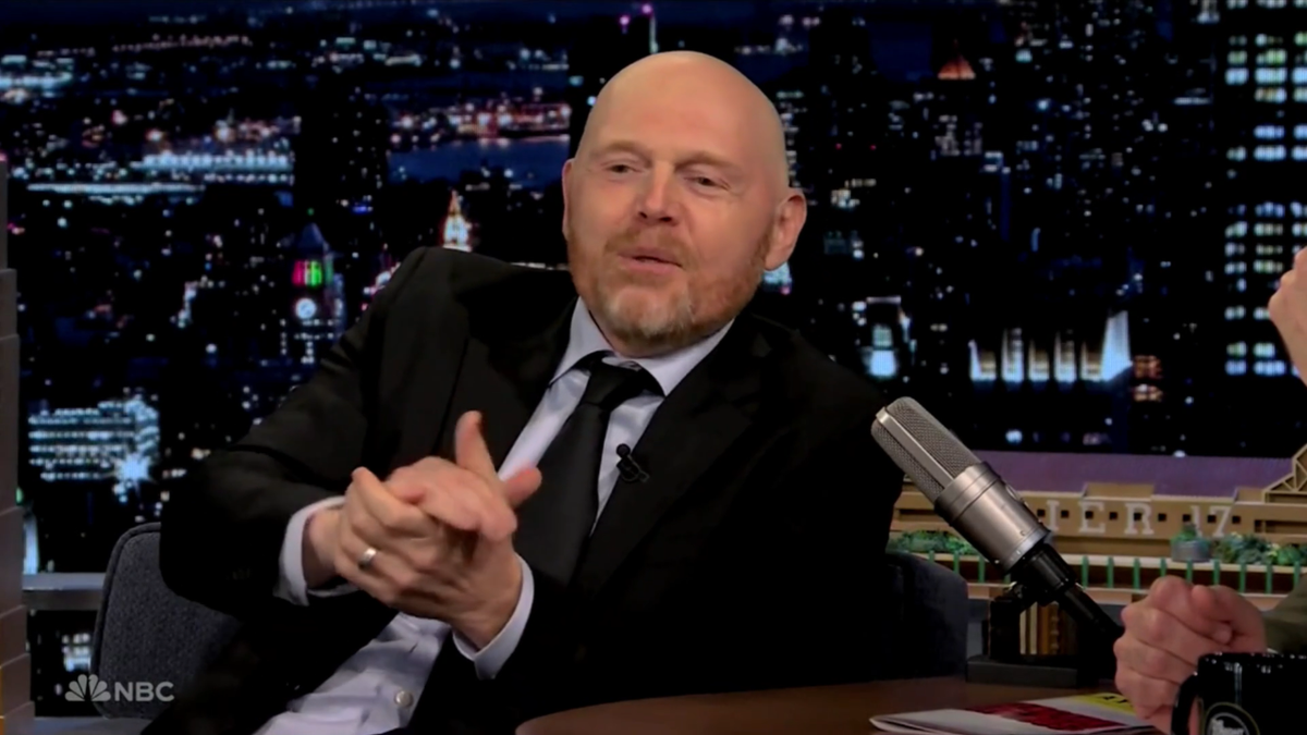 Comedian Bill Burr on Late Night with Jimmy Fallon