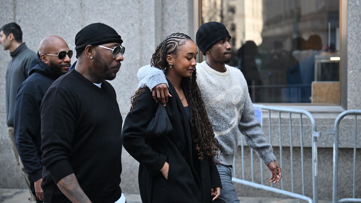 Chance Combs and Christian Combs arrive at Diddy's court hearing