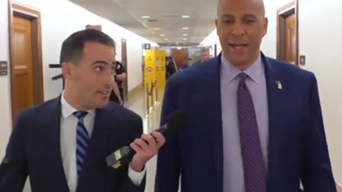 "Jess Watters Primetime" produce Jonny Belisario asks Senator Corey Booker, D-N.J., about President Donald Trump's joint address to Congress.