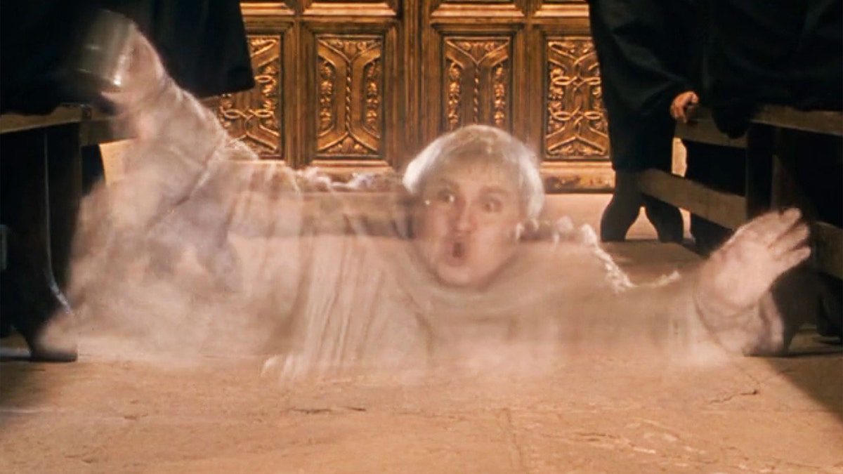 Simon Fisher-Becker as the Fat Friar ghost in "Harry Potter and the Sorcerer's Stone"