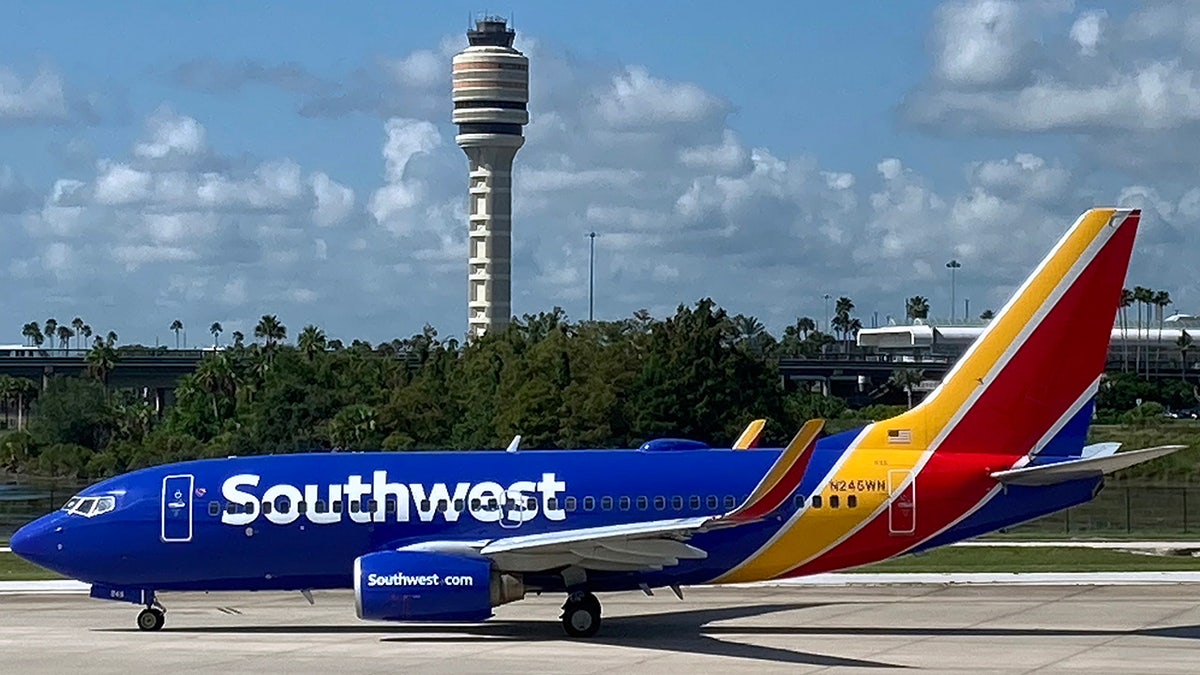 Southwest Airlines plane at Orlando International Airport