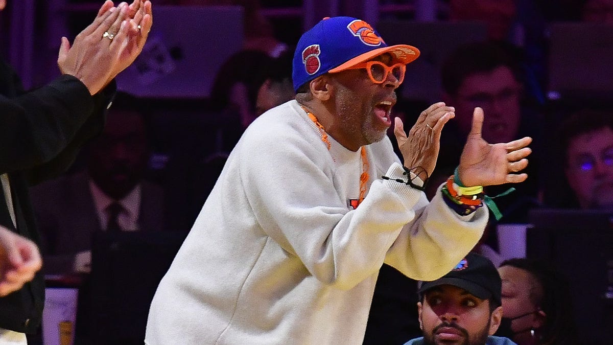 Spike Lee cheering