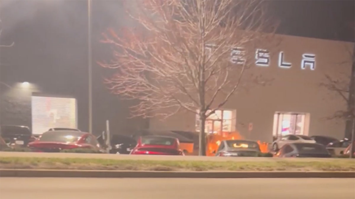 Tesla vehicles were set on fire in Kansas City