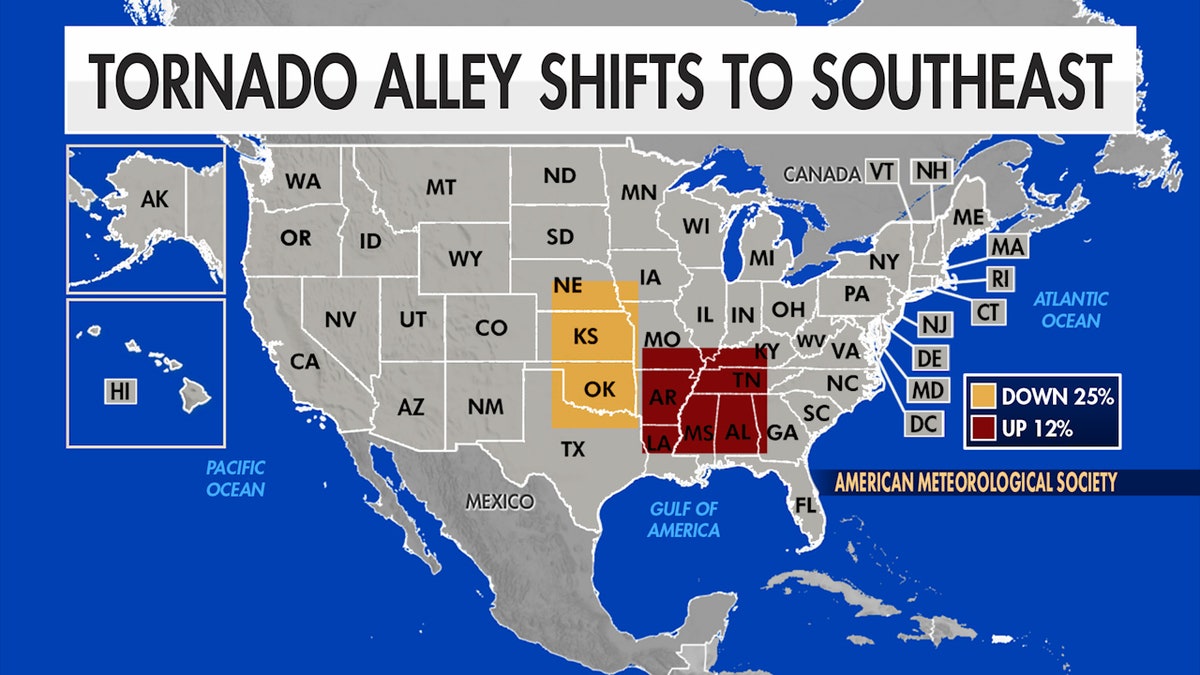 Map shows 'new' Tornado Alley