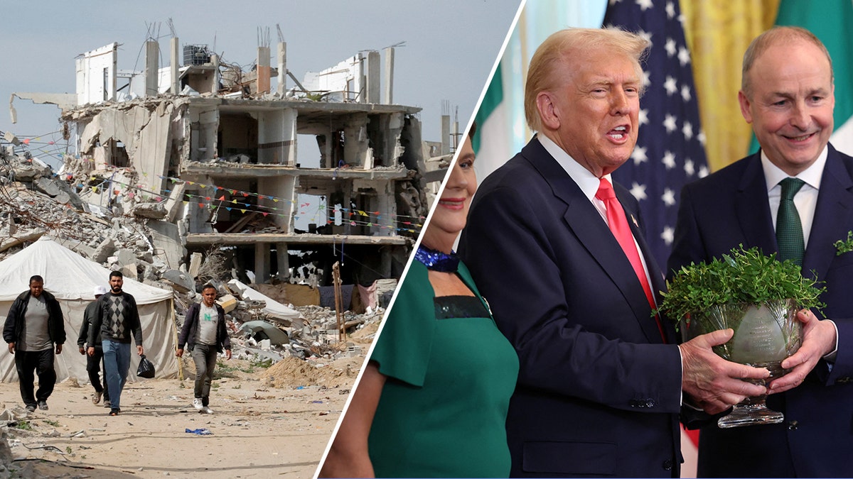 Trump and Gaza rubble