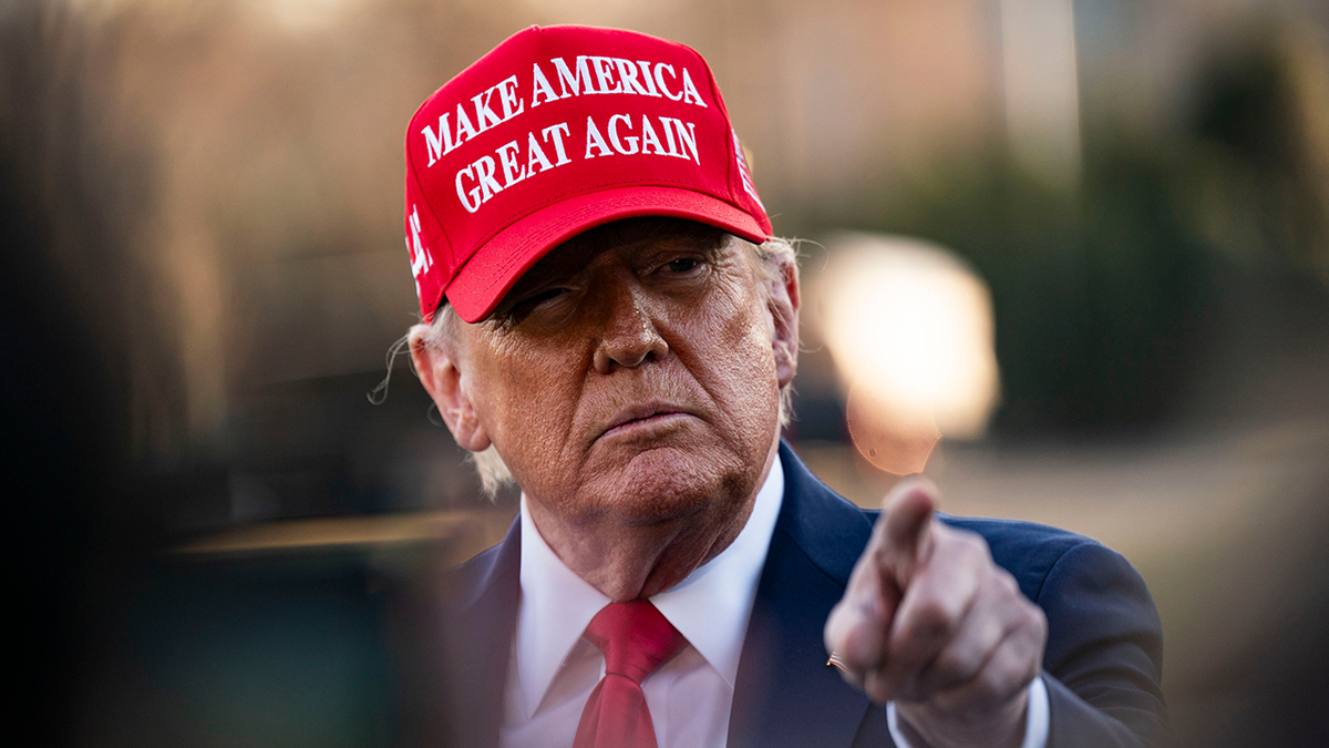 President Trump in red MAGA hat