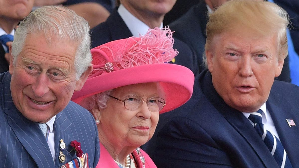 Trump sits with Queen Elizabeth and King Charles