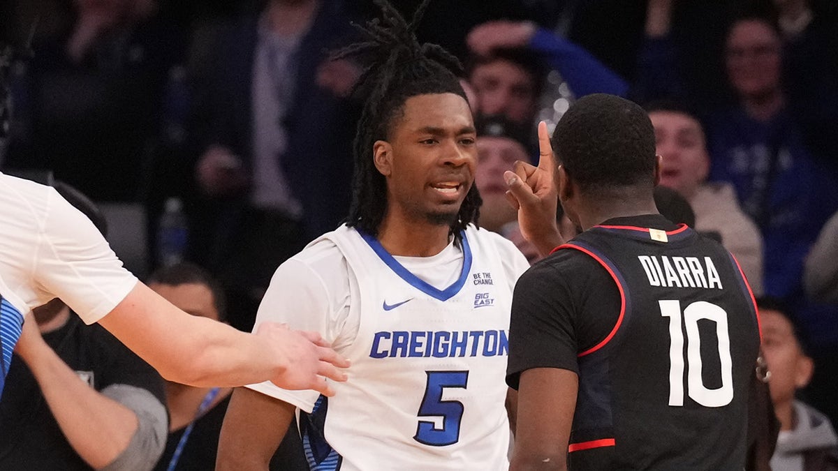 Creighton and UConn scuffle