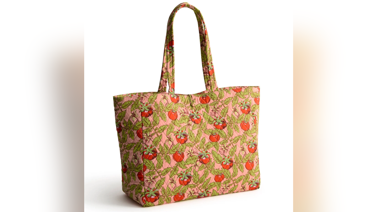 Known for their signature patterns, Vera Bradley's fabric totes are lightweight and machine-washable.