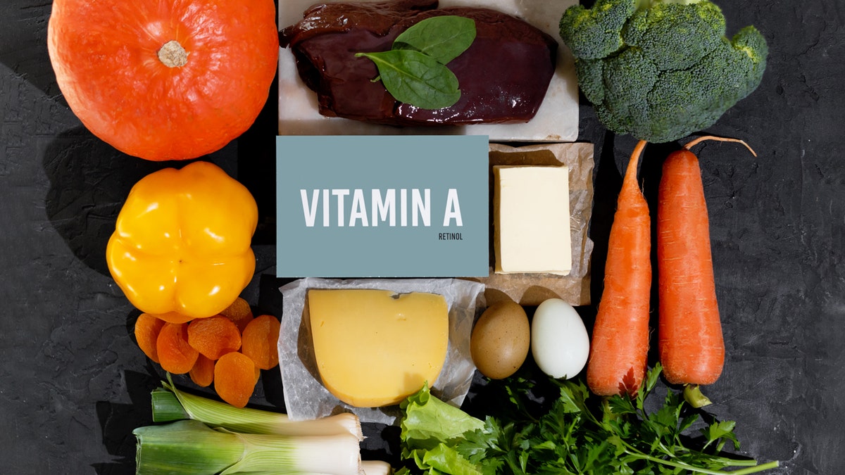 Broccoli, carrots, celery and other fruits and vegetables that contain vitamin A.