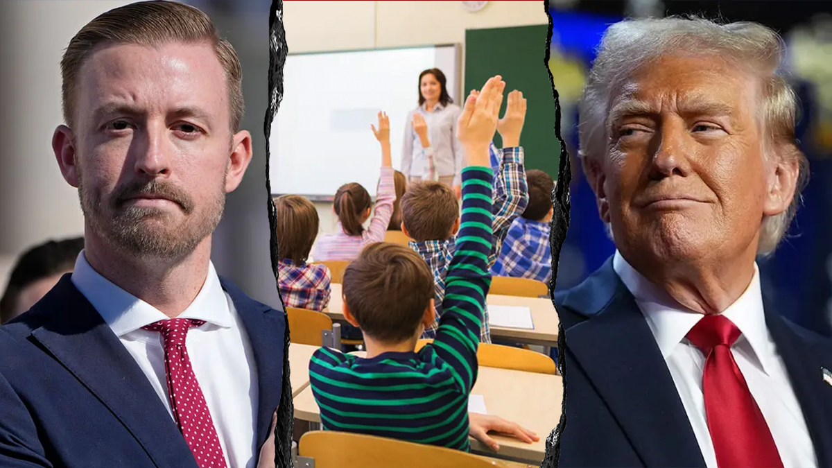 Oklahoma Superintendent of Public Instruction Ryan Walters, students, President Donald Trump