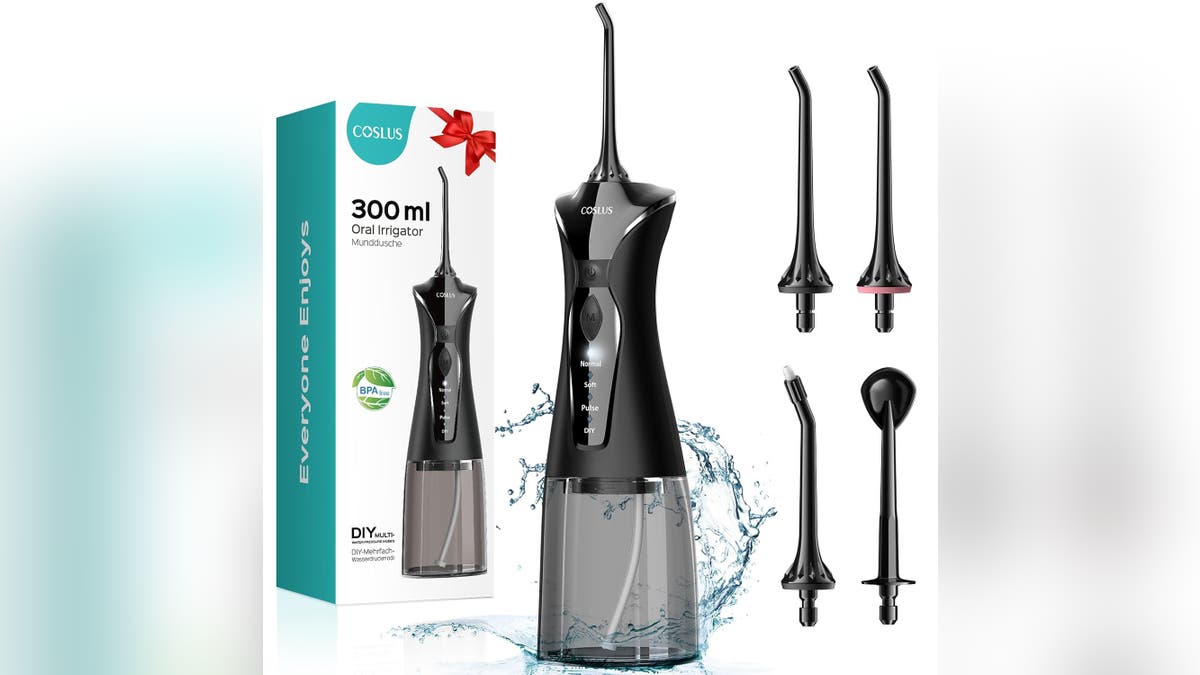 Try a water dental flossier for healthy gums and teeth.