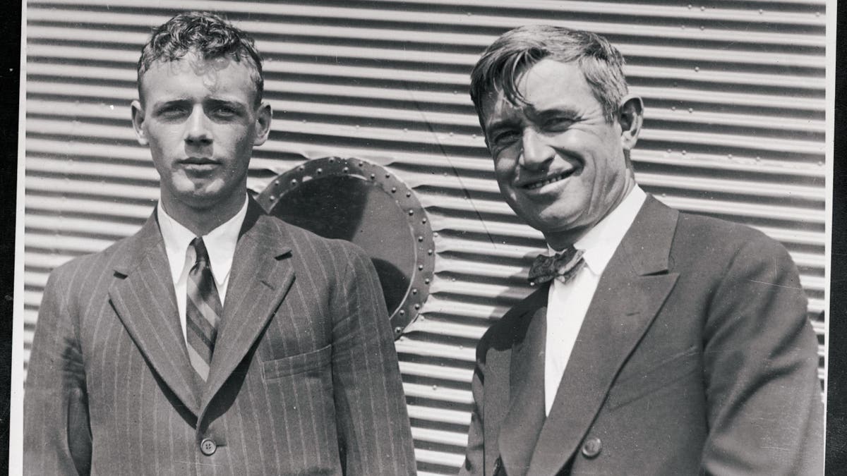 Rogers with Charles Lindbergh