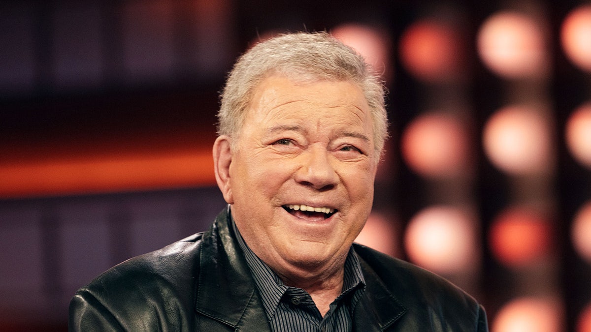 William Shatner smiles