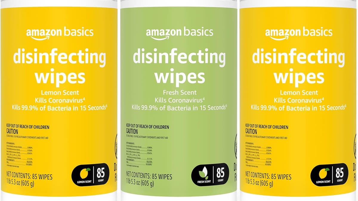 Disinfect fast and easy with wipes.