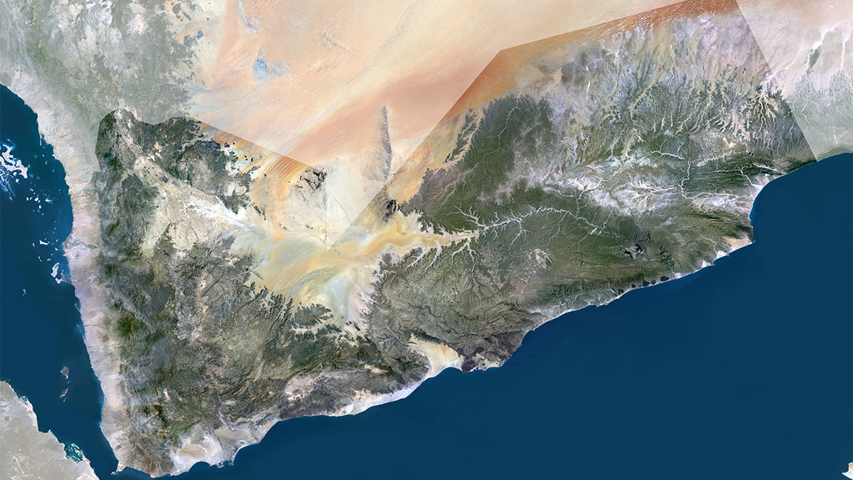 Aerial view of Yemen.