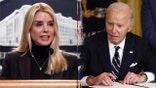 Attorney General Pam Bondi and former President Biden.
