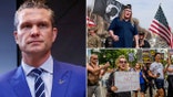 Defense Sec. Pete Hegseth and protests against transgender ban