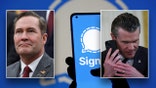 Waltz, Hegseth, and Signal background
