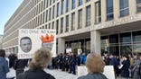 anti-DOGE demonstrator