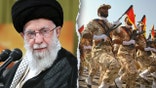 split photo of Khamenei and IRGC