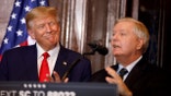 Then-former President Donald Trump and Sen. Lindsey Graham in 2023